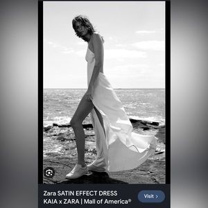 Satin Effect dress kaia x zara